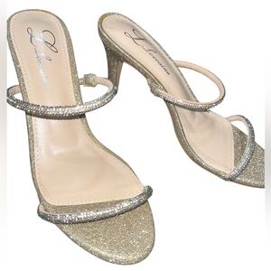 Gold & Silver Rhinestone Blingy Glittering Heels